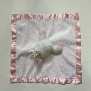 Cloud Island Unicorn Security Blanket Lovey Pink Satin Baby Comfort Plush